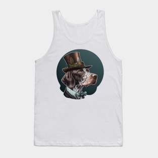 German shorthaired pointer with top hat Tank Top